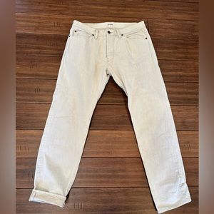 Todd Snyder 31 x 30 White Selvedge Denim Jeans